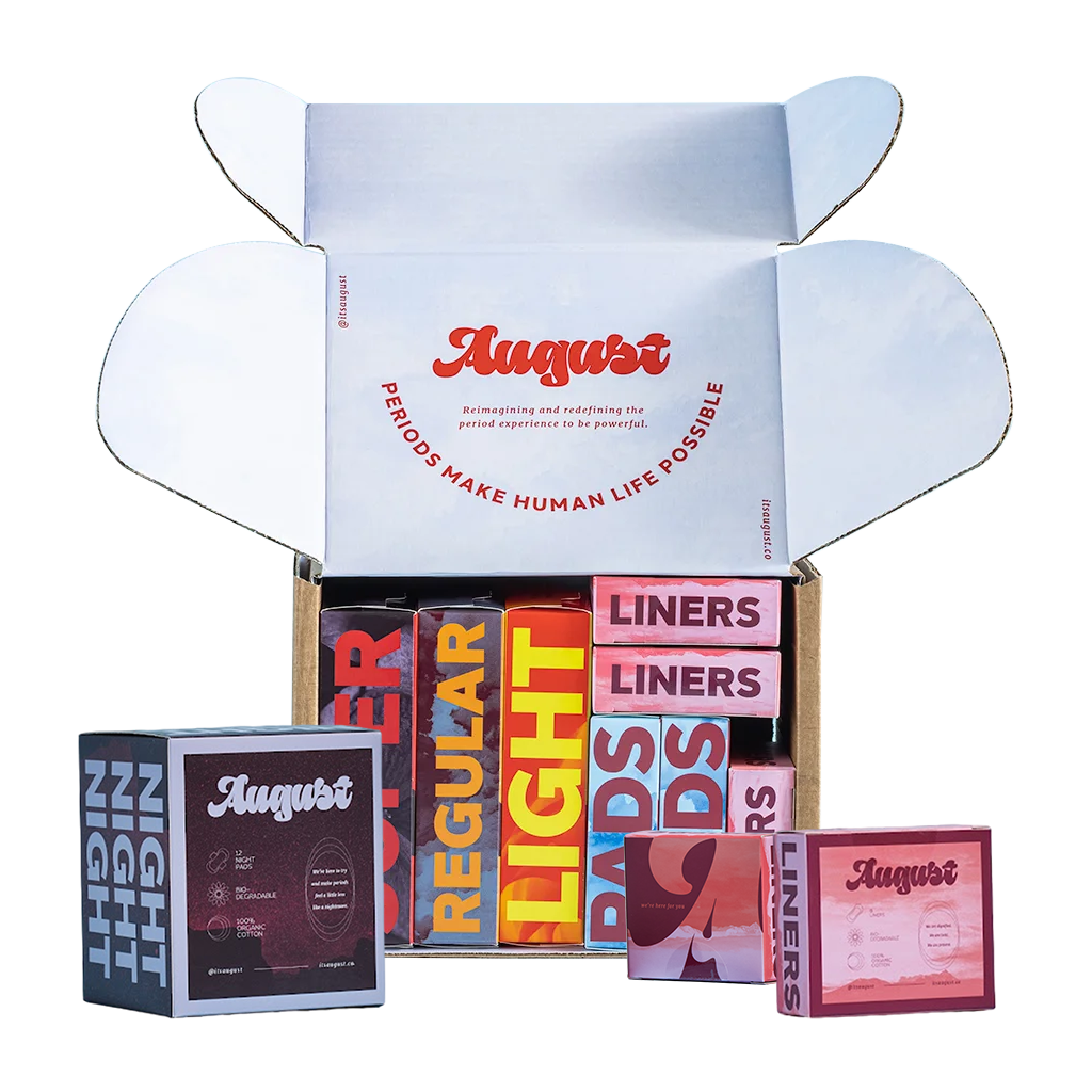 Period Subscription Box: Shop Pads &amp; Tampons | August | August